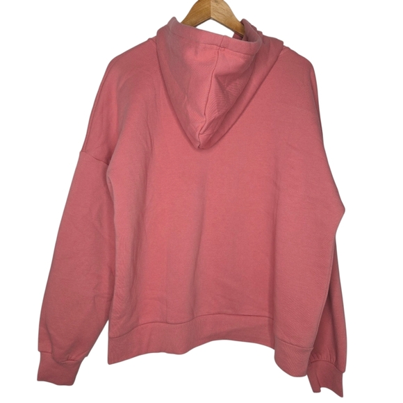 ZENANA Womens Pink Full Zip Hoodie Sweatshirt Jacket Size XL - Picture 2 of 6